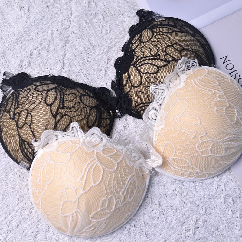 レースブラ ストラップレス 厚手タイプ ドレス用
