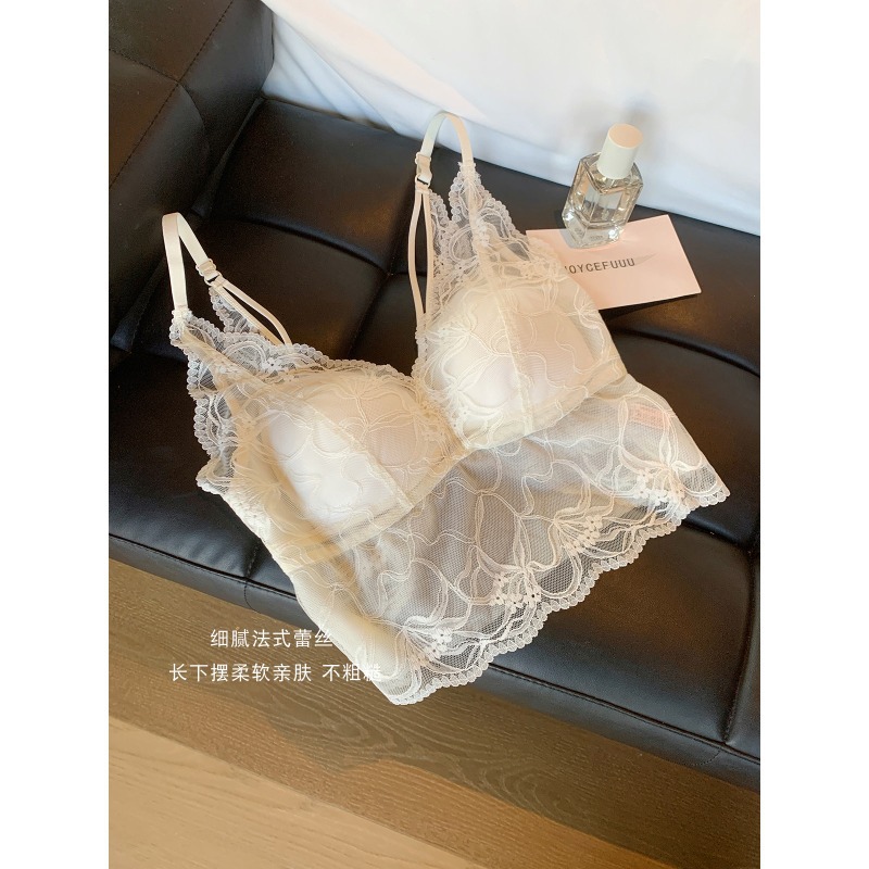 レースブラトップ パッド入り バックシャン ドレス用