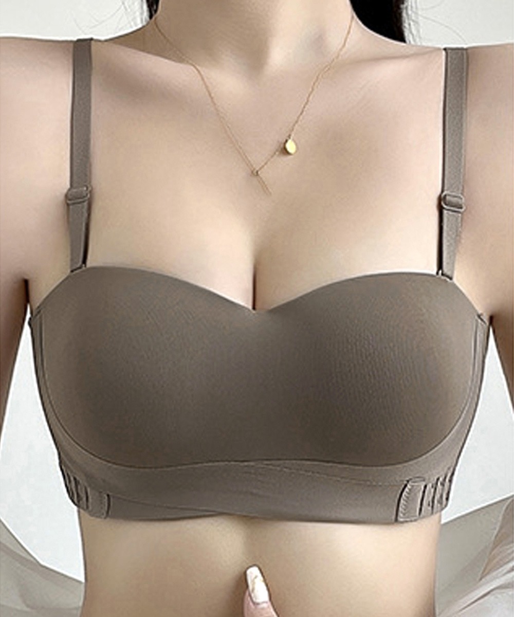 シームレスブラ ストラップ取り外し可能 ドレス用
