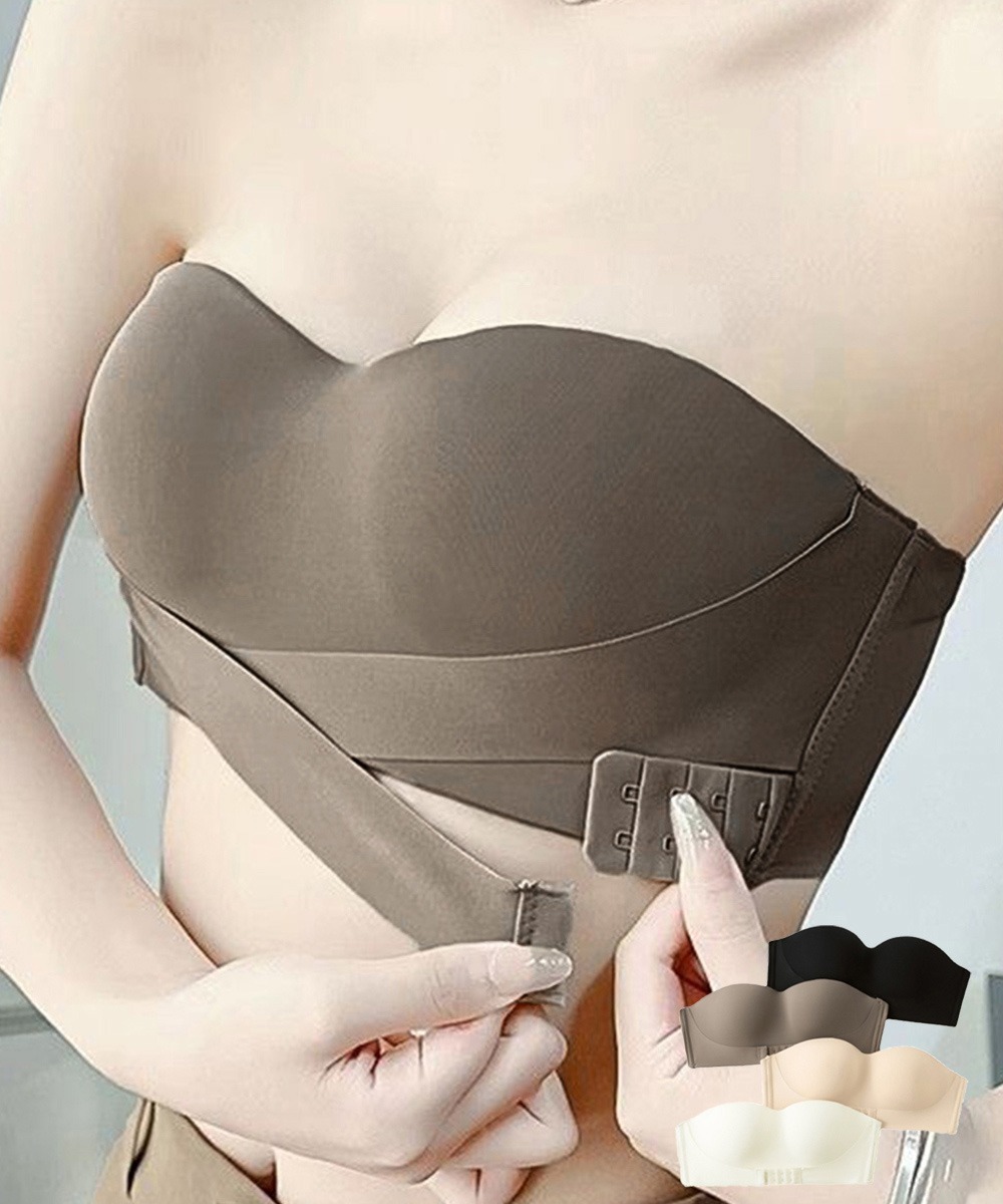 シームレスブラ ストラップ取り外し可能 ドレス用